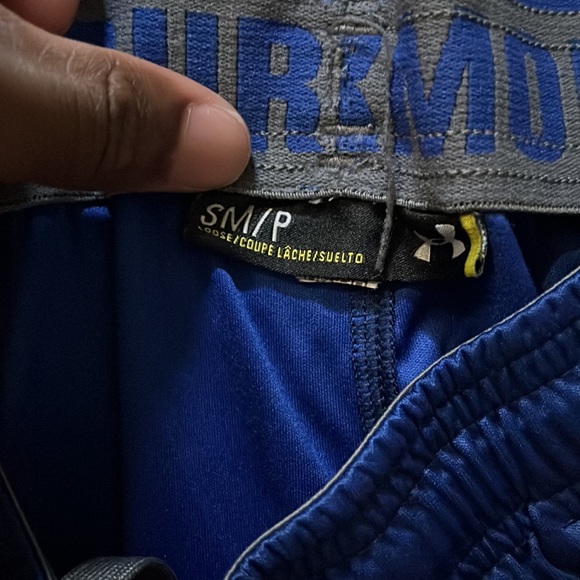 Blue and grey under armour shorts - Picture 2 of 2